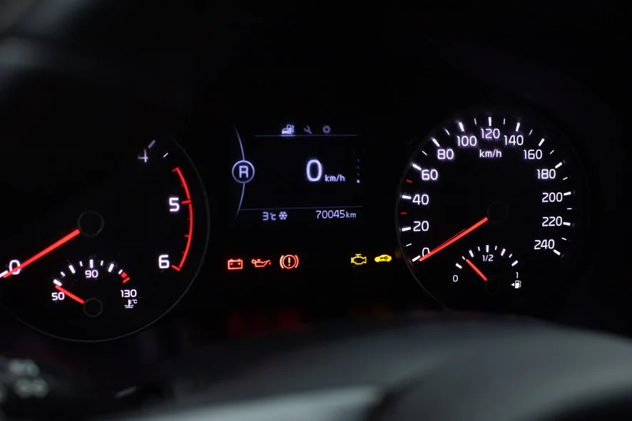 Luzes do painel do carro